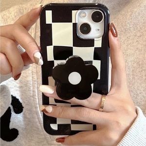 iPhone case 13 pro with flower stand out phone grip
